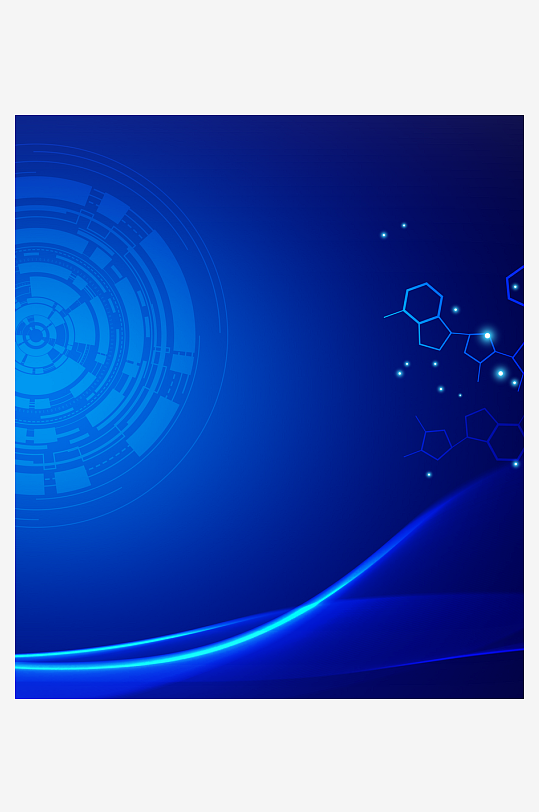 蓝色科技公司活动背景模板-众图网