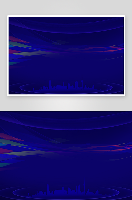 蓝色科技背景模板-众图网