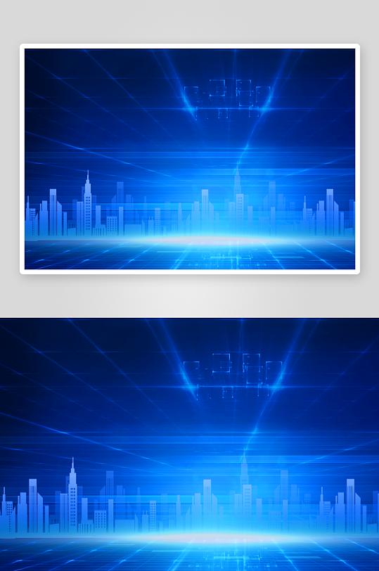 蓝色科技背景模板-众图网