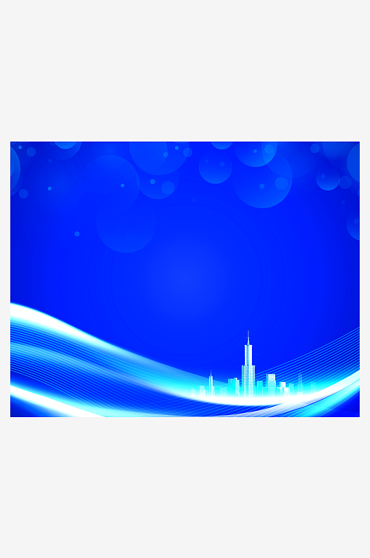 蓝色科技背景模板素材-众图网