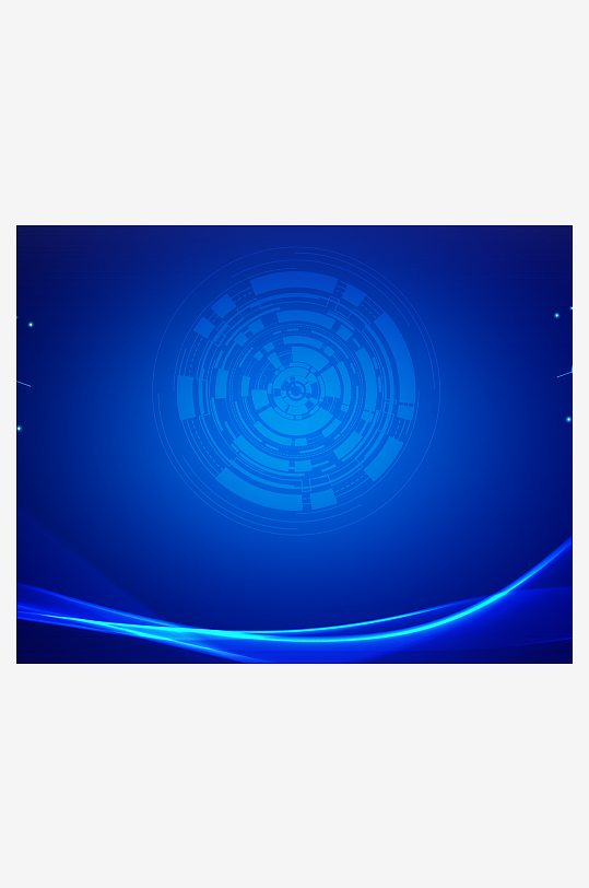 蓝色科技背景模板素材-众图网