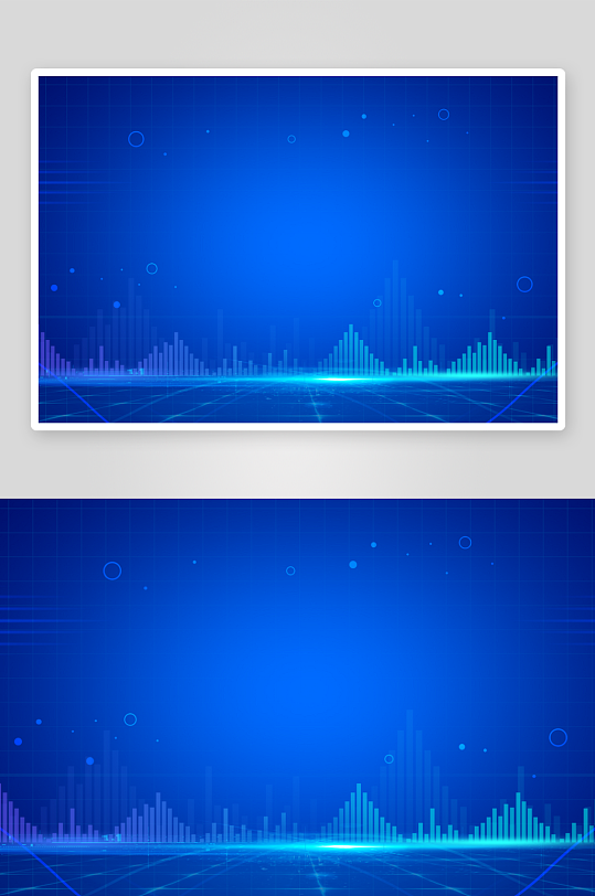 蓝色科技背景模板素材-众图网