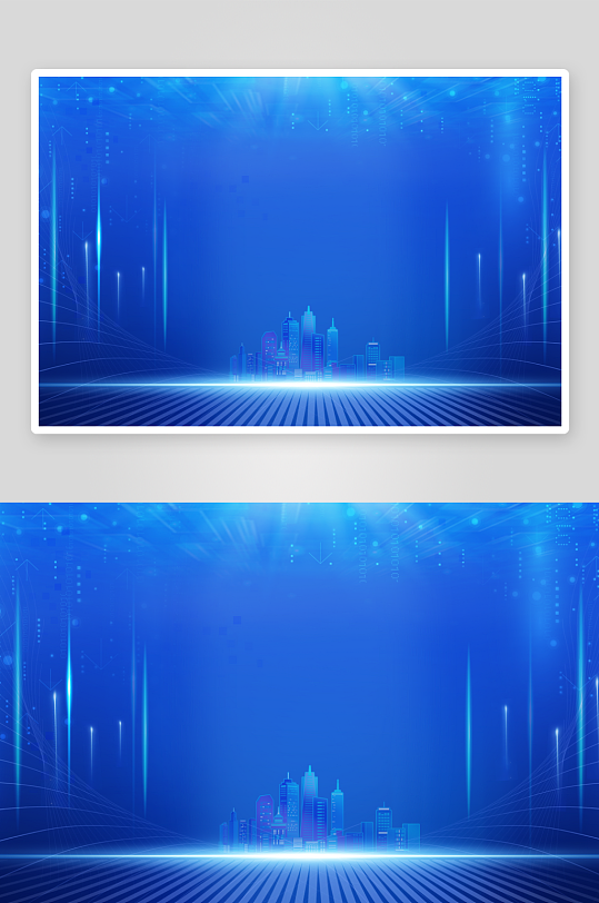 蓝色科技背景模板素材-众图网