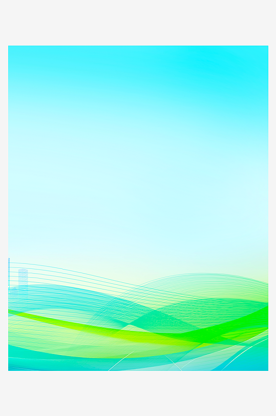 绿色渐变曲线背景-众图网