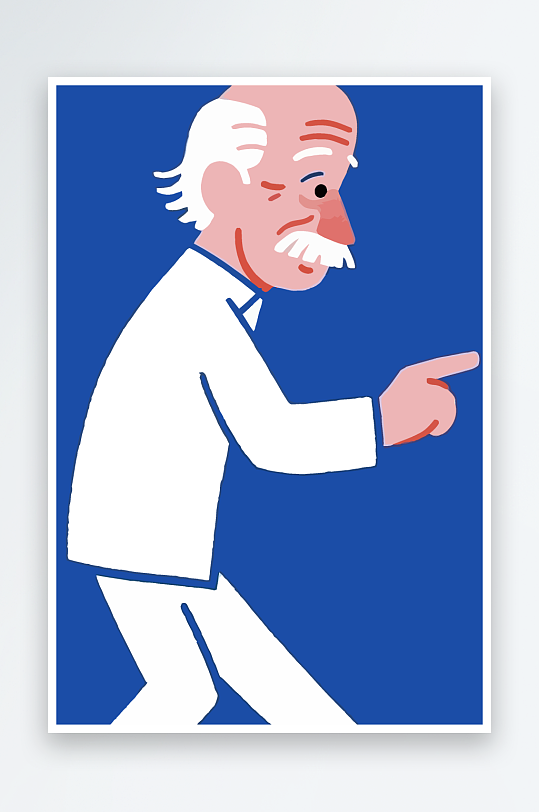 老人老者图标插画-众图网