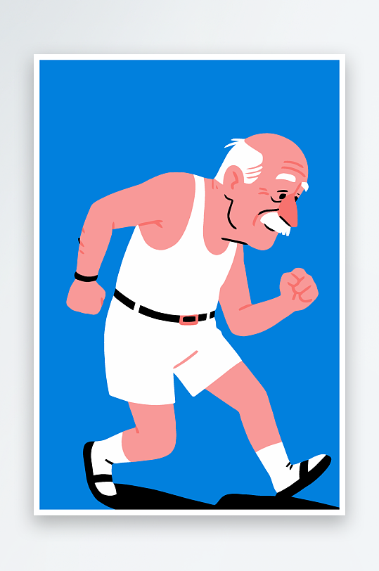 老人老者图标插画-众图网