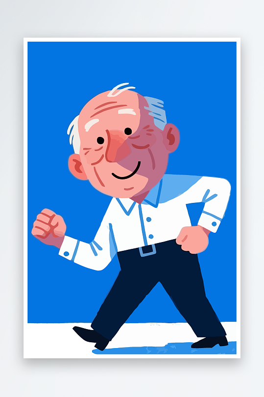 老人老者图标插画-众图网