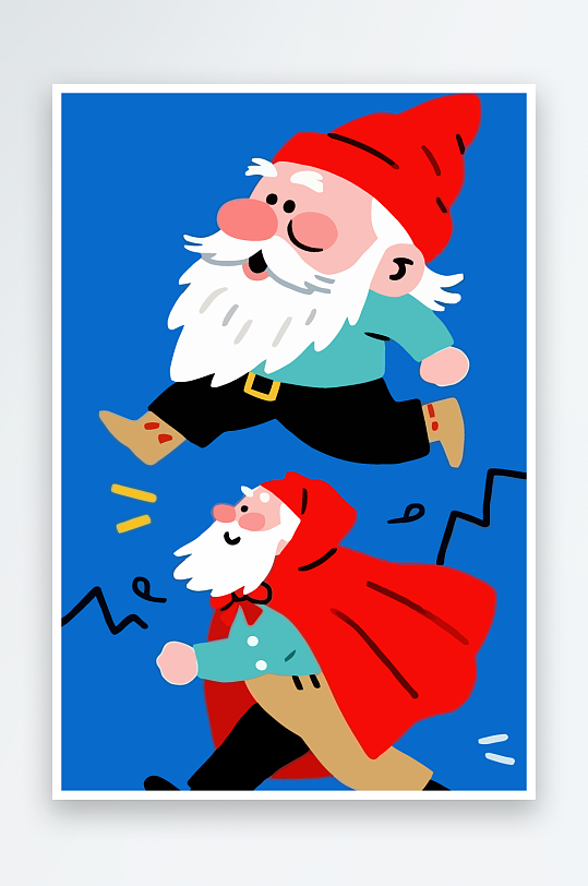 老人老者图标插画-众图网