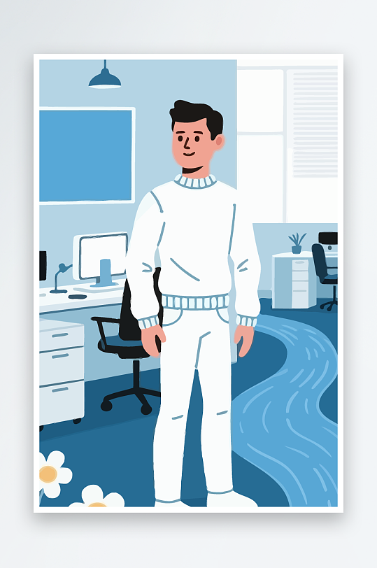 男人男子帅哥矢量插画图形元素-众图网