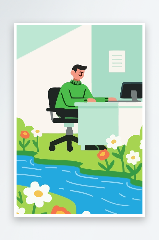 男人男子帅哥矢量插画图形-众图网