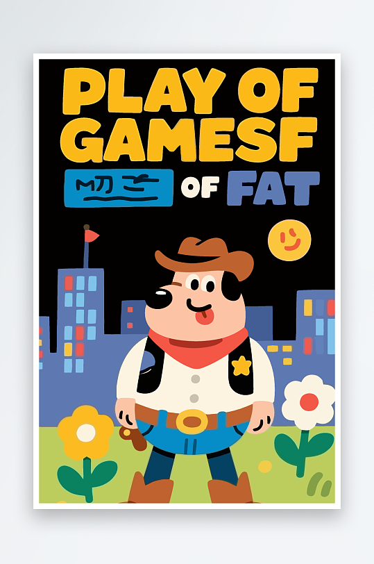 卡通狗矢量插画图形元素-众图网