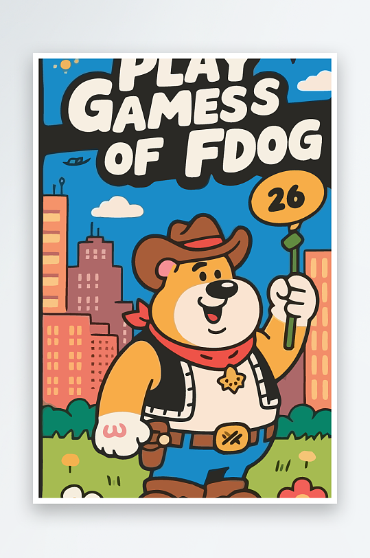 卡通狗矢量插画图形元素-众图网