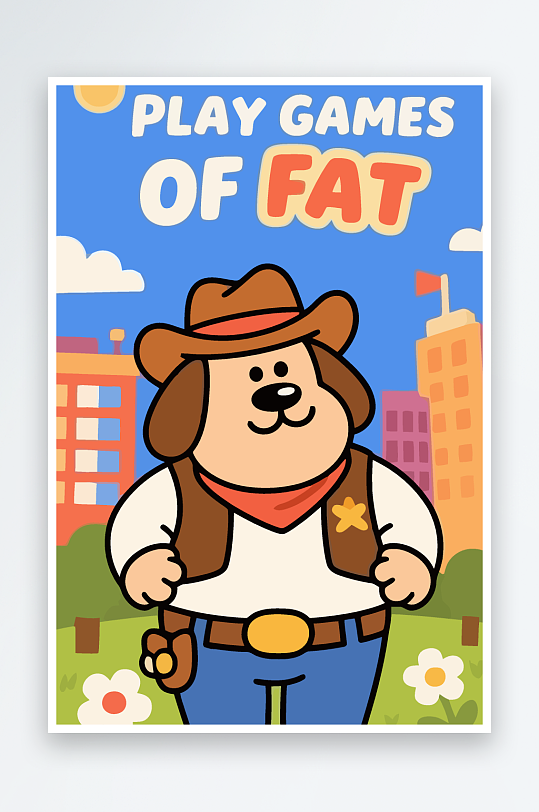 卡通狗矢量插画图形元素-众图网