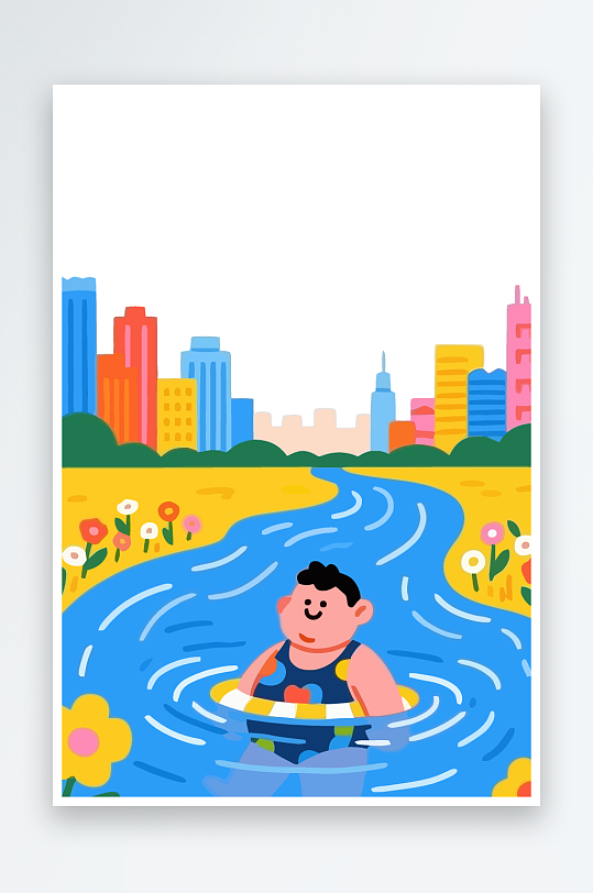 卡通男孩图标矢量插画图形元素-众图网