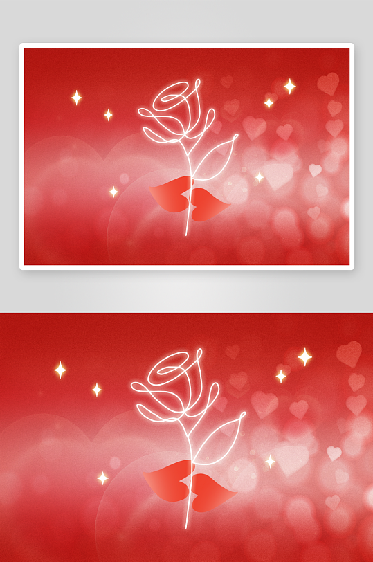 创意大气情人节展板设计-众图网