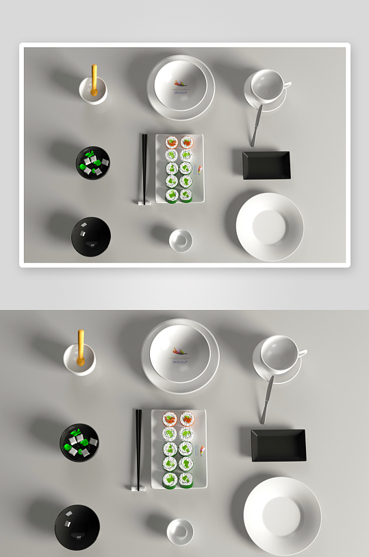 陶瓷餐具样机模板素材-众图网