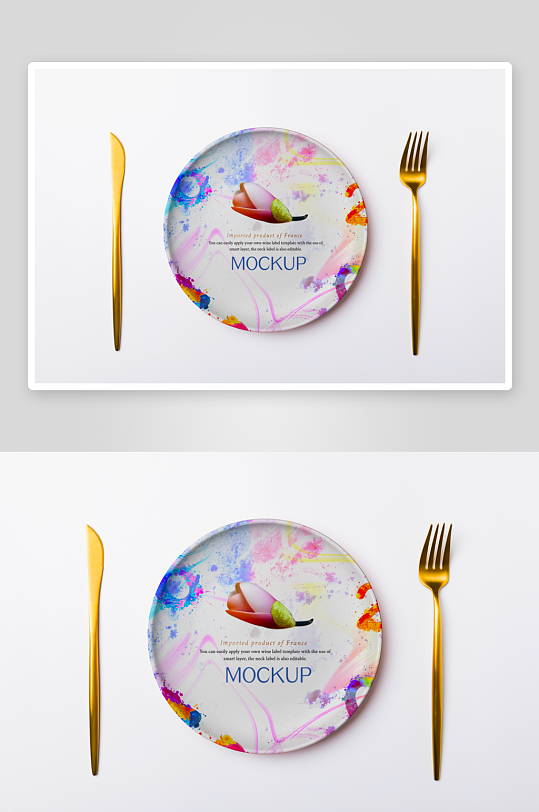 陶瓷餐具样机psd模板素材-众图网