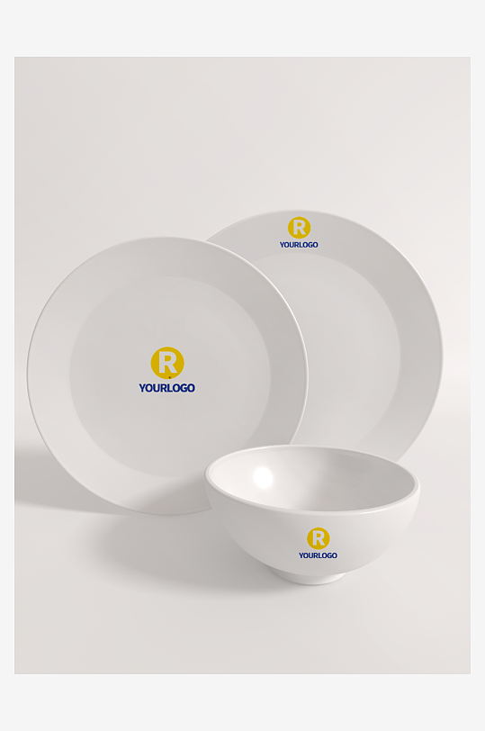 陶瓷餐具样机psd模板素材-众图网