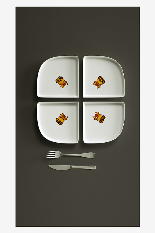 陶瓷餐具样机psd模板素材-众图网