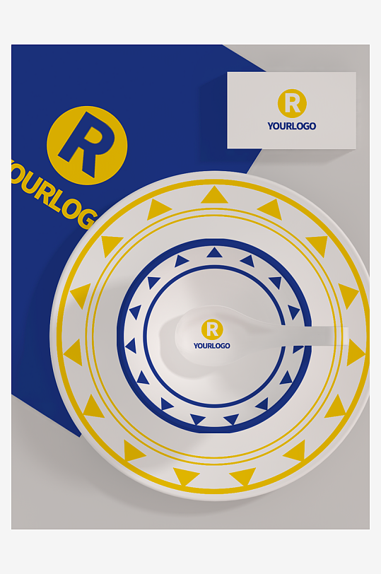 陶瓷餐具样机psd模板素材-众图网