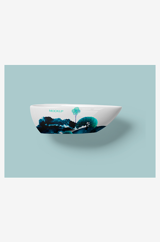 陶瓷餐具样机psd模板素材-众图网