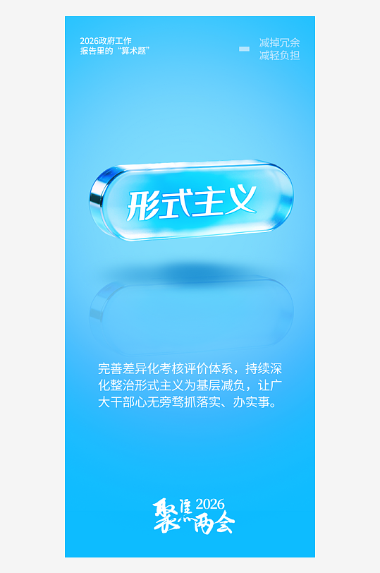 2026年图说两会政策可视化解读海报-众图网