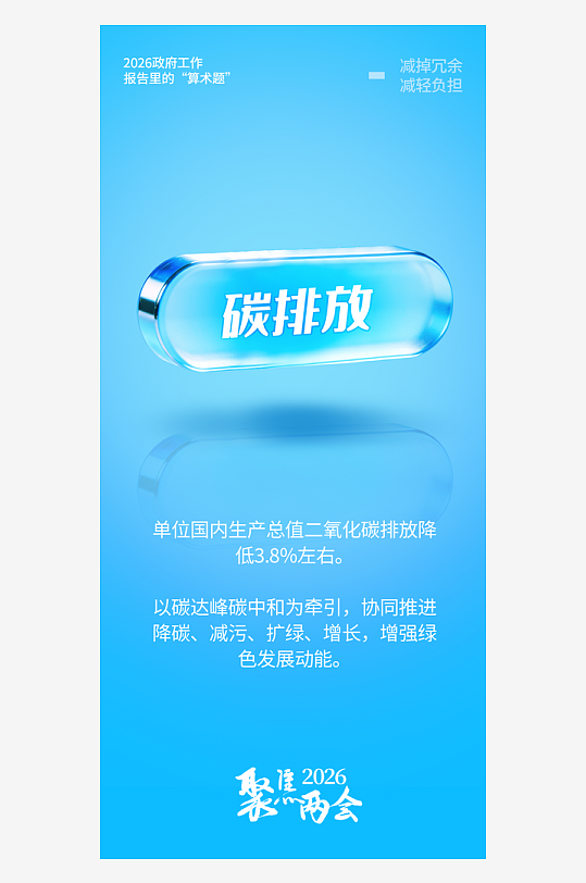 2026年图说两会政策可视化解读海报-众图网