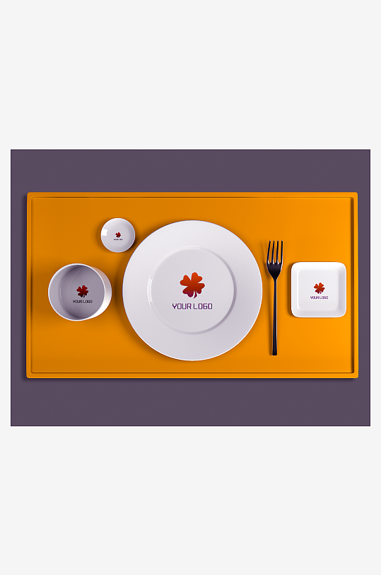 陶瓷餐具样机模板素材-众图网