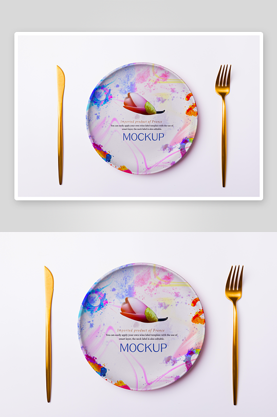 陶瓷餐具样机模板素材-众图网