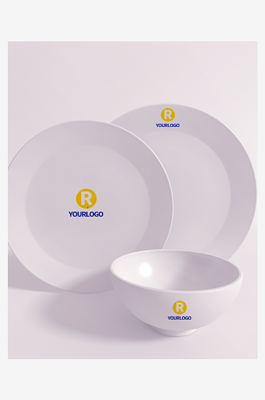 陶瓷餐具样机模板素材-众图网