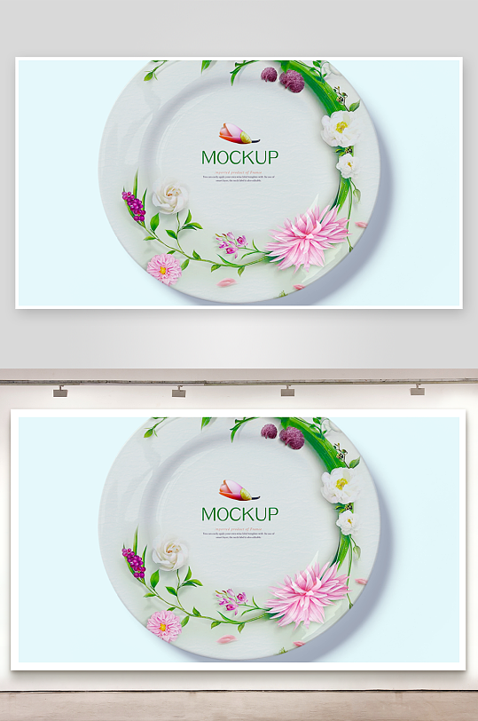 陶瓷餐具样机模板素材-众图网