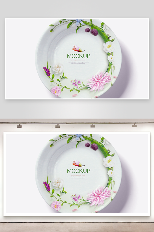 陶瓷餐具样机模板素材-众图网