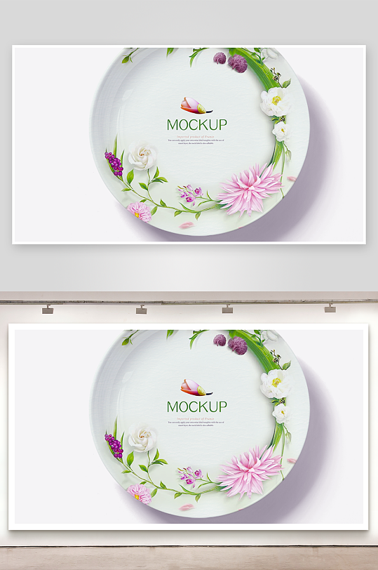 陶瓷餐具样机模板素材-众图网