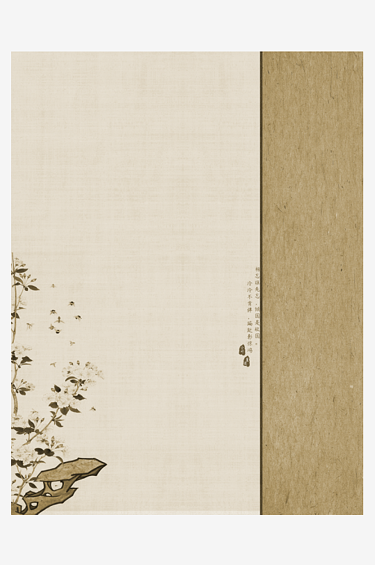 中式工笔画装饰画素材-众图网