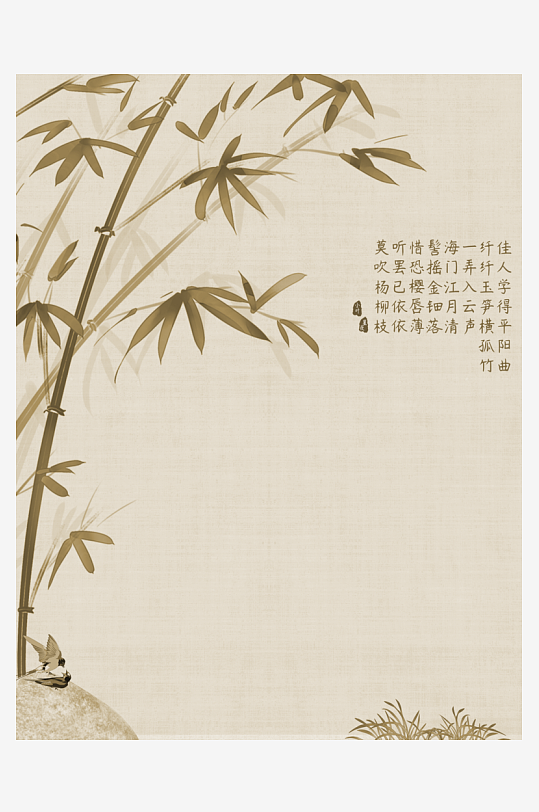 中式工笔画装饰画素材-众图网