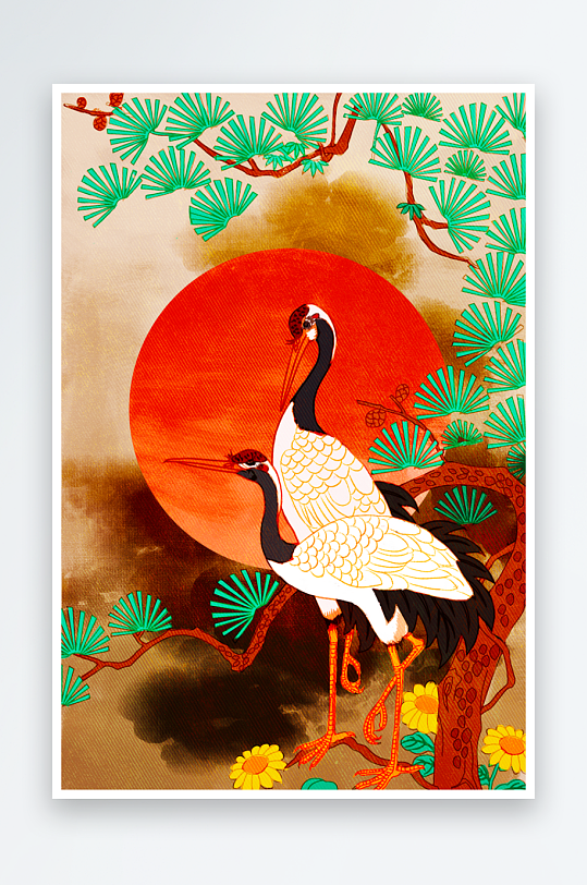 创意国潮插画模板素材-众图网