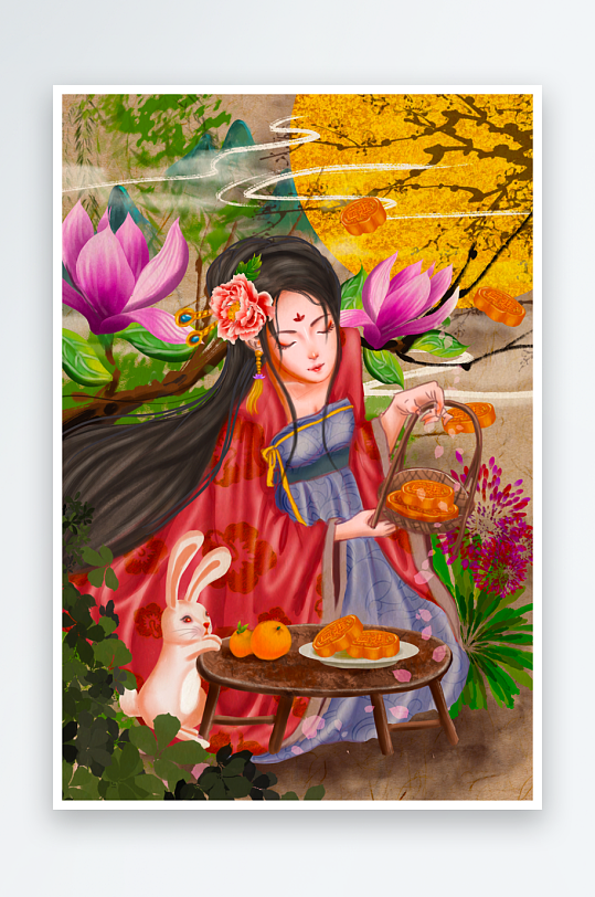 创意国潮插画模板素材-众图网