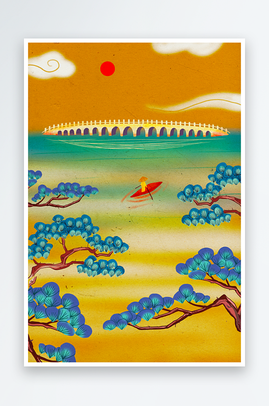 国潮插画模板素材-众图网