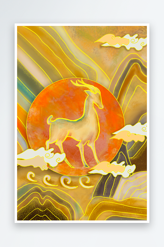 国潮插画模板素材-众图网