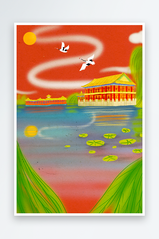 国潮插画模板素材-众图网