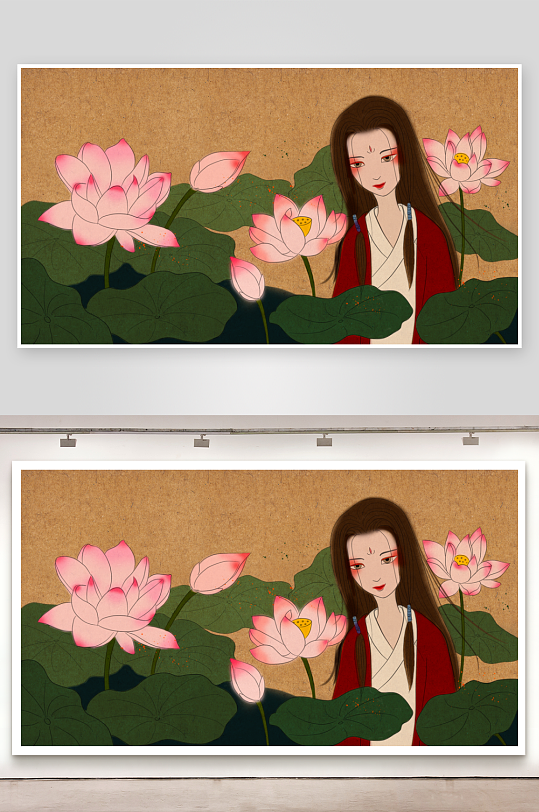 国潮插画模板素材-众图网