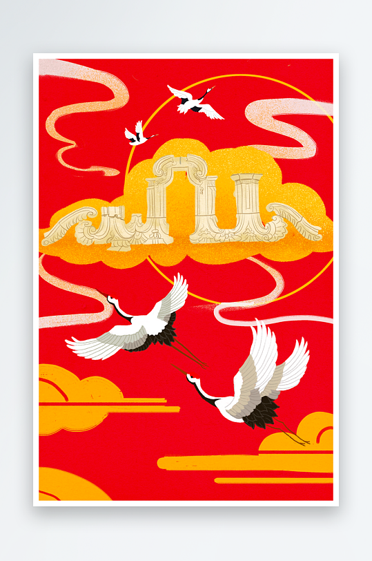 国潮插画设计模板-众图网