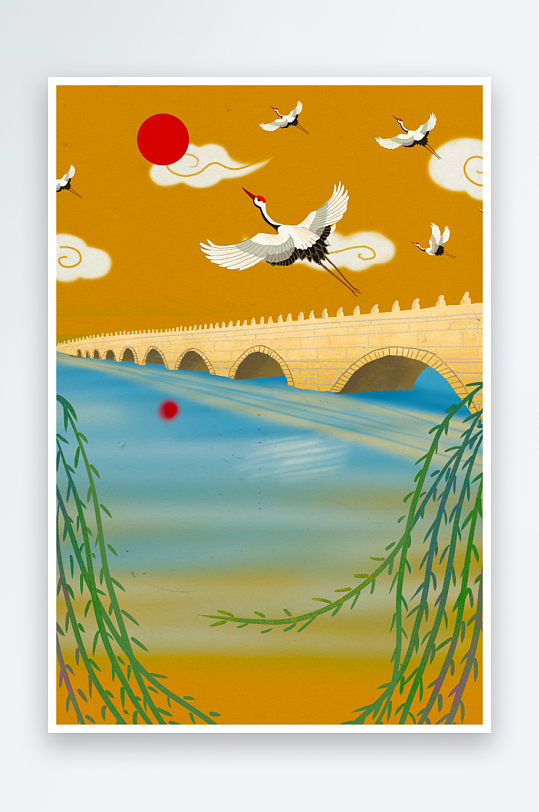 国潮插画设计模板-众图网