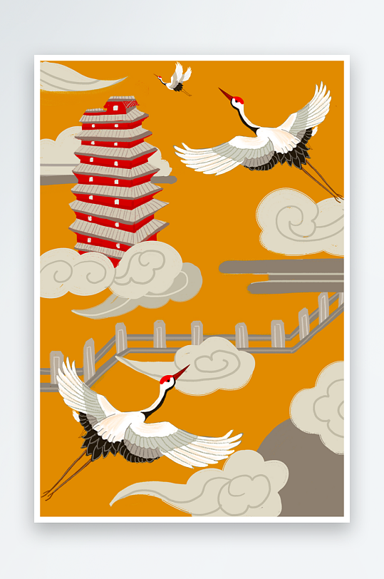 国潮插画设计模板-众图网