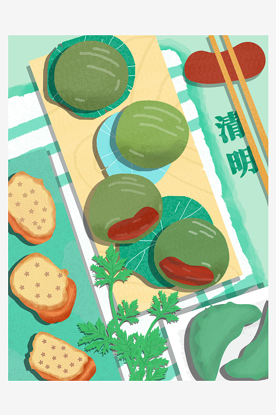 清明节插画模板素材-众图网