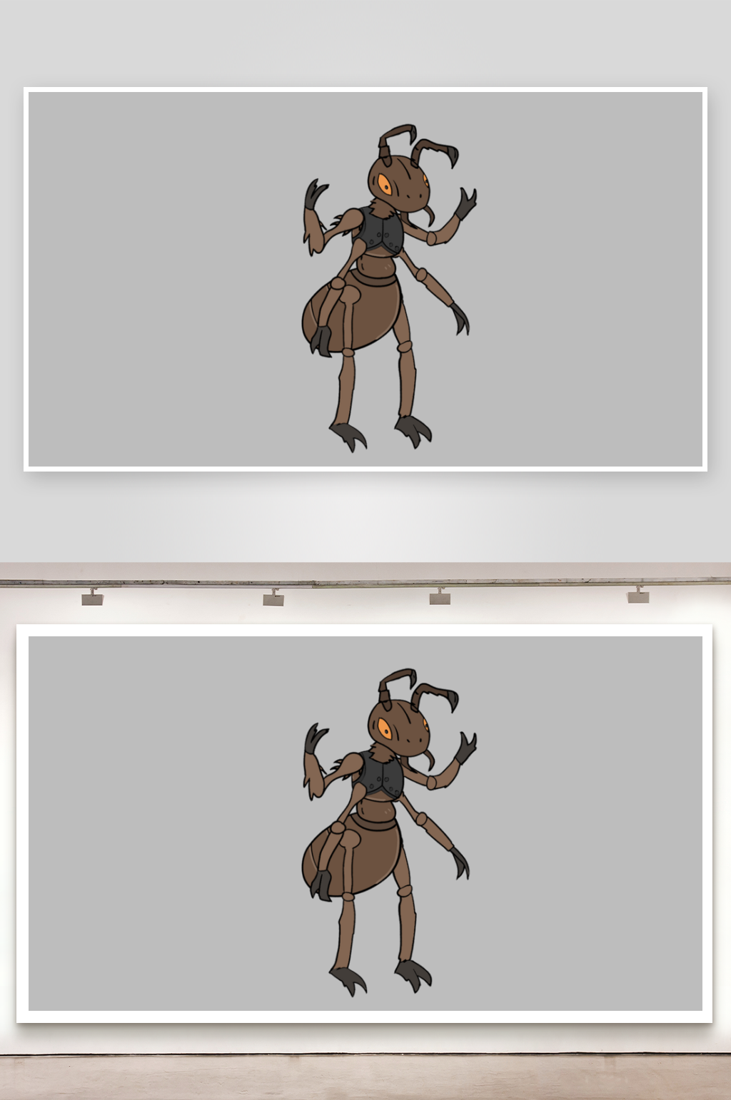 简笔插画妖怪灵兽巨大蚂蚁素材