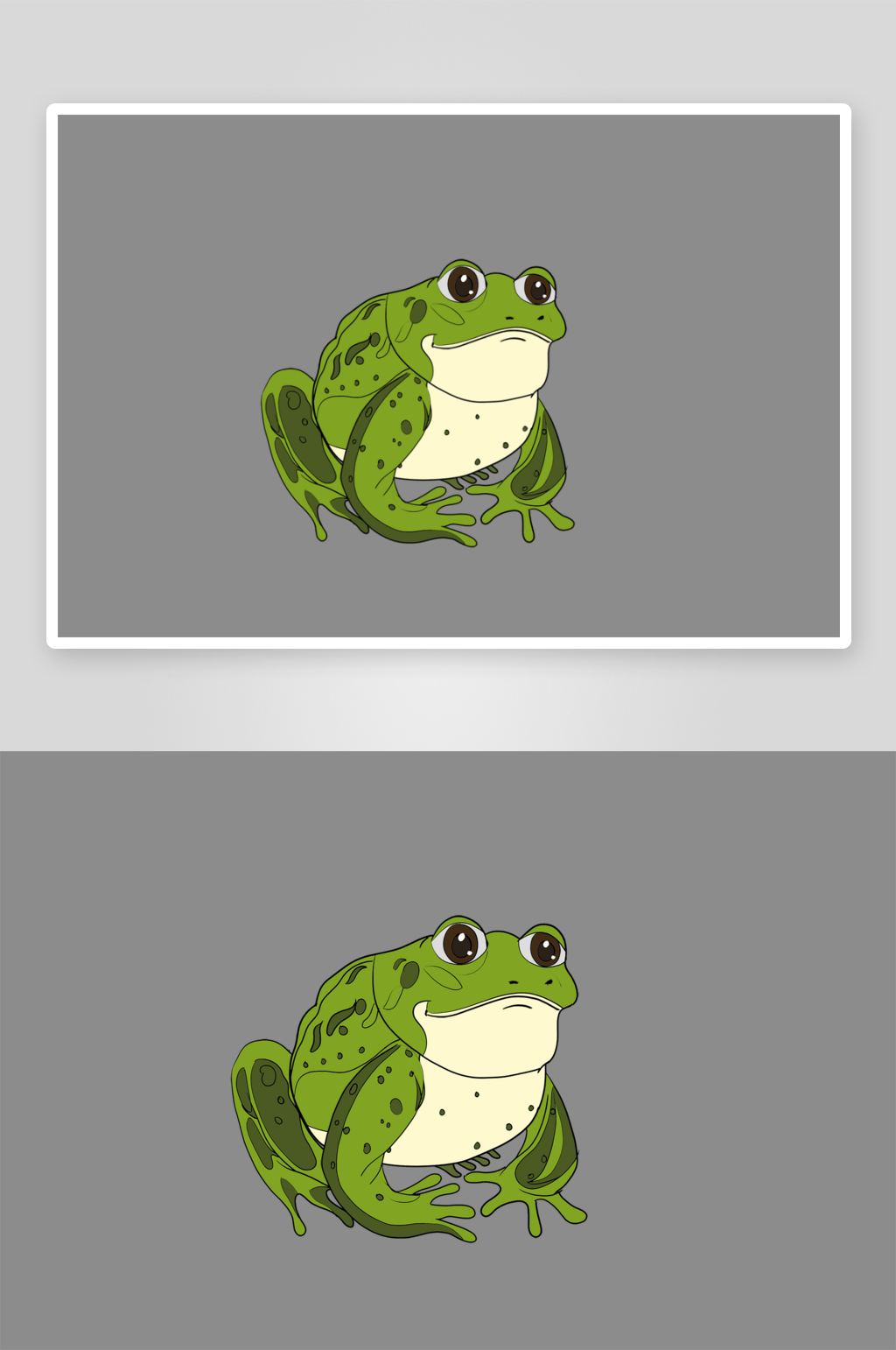 简笔插画妖怪灵兽蛤蟆素材
