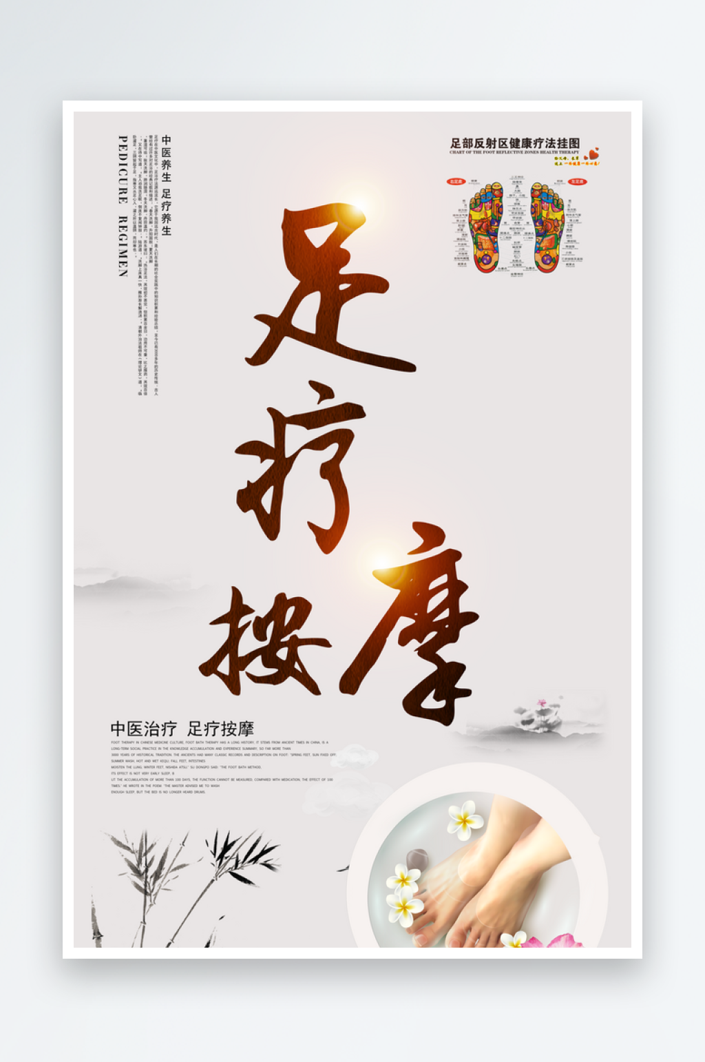 足疗按摩养生海报素材素材