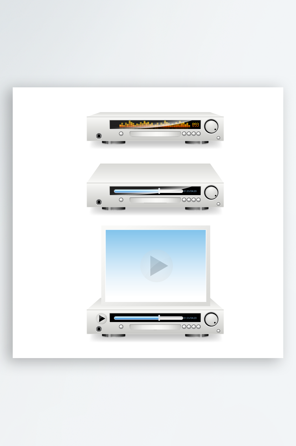 DVD机矢量设计素材素材