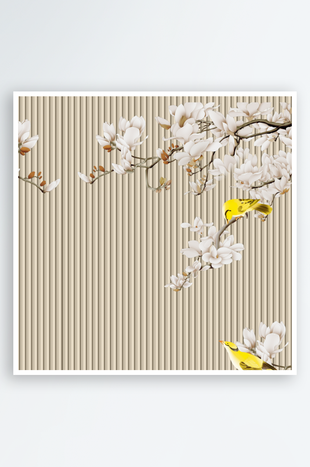 3D立体花卉植物风景画装饰画素材